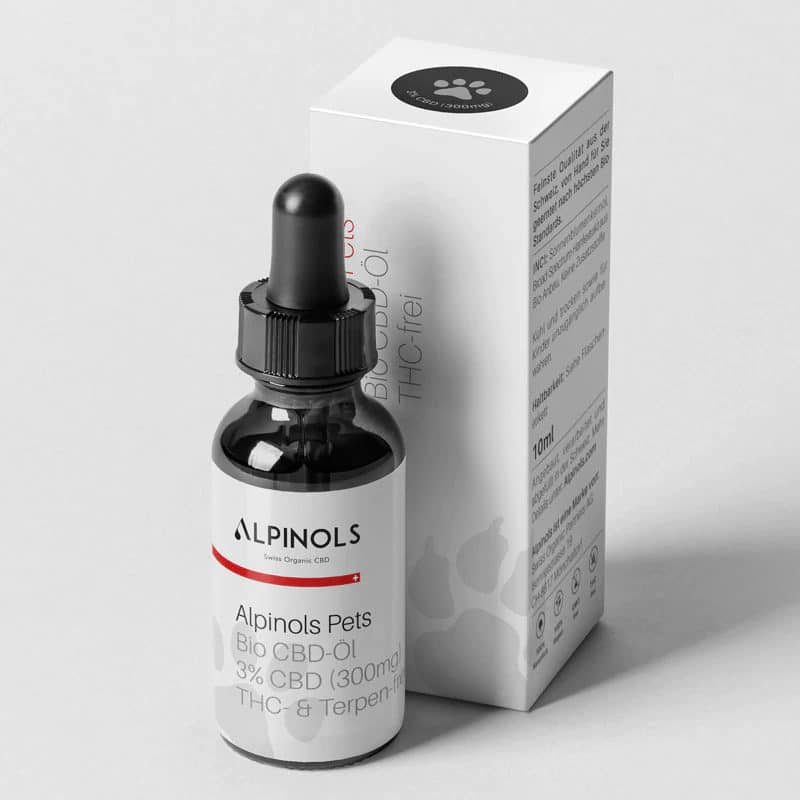 Bio CBD-Öl mit 3 % CBD für Tiere, THC- & Terpen-frei