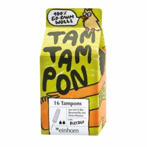 Tamtampon Piccolo. 16 Bio-Tampons in der kleinsten Grösse