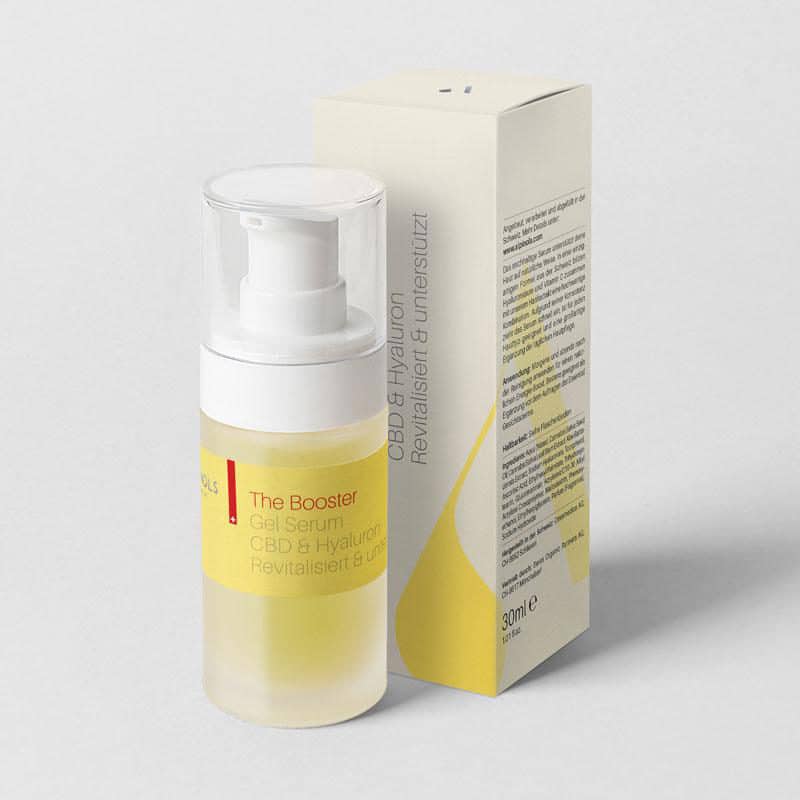 The Booster Gel Serum mit CBD in hoher Flasche