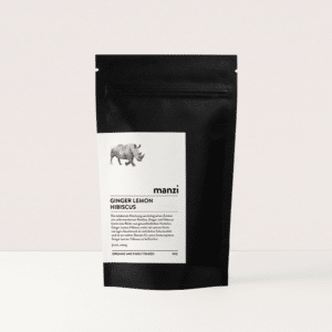 Lemon Hibiscus Ginger Tee in Verpackung